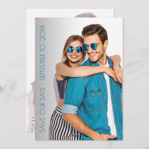 Casual Script Photo Wedding Save The Date