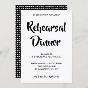 Casual Script   Rehearsal Dinner Invitation