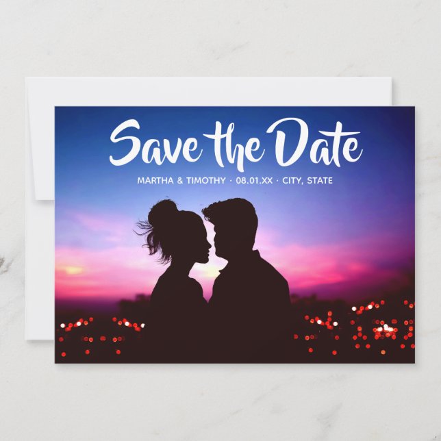 Casual Script Save the Date Photo Invitation (Front)