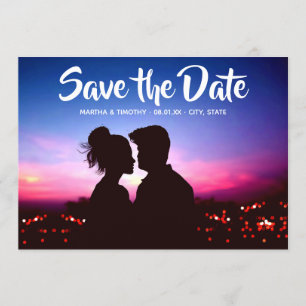 Casual Script Save the Date Photo Invitation
