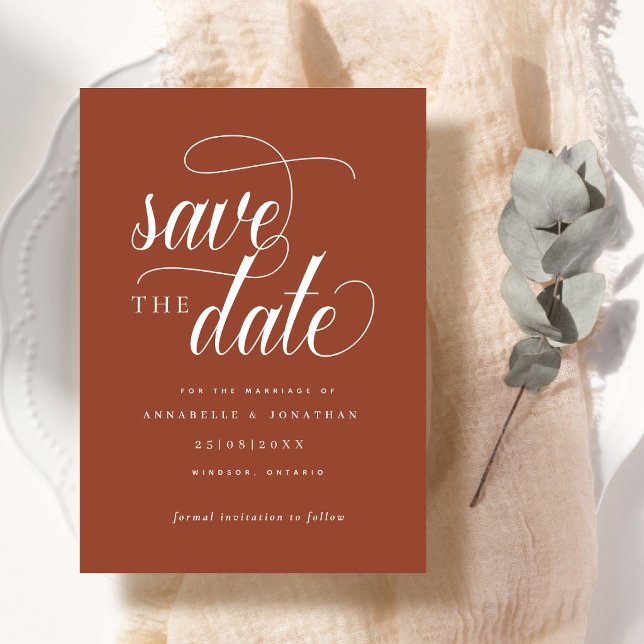 Casual Script Typography Save The Date (Creator Uploaded)