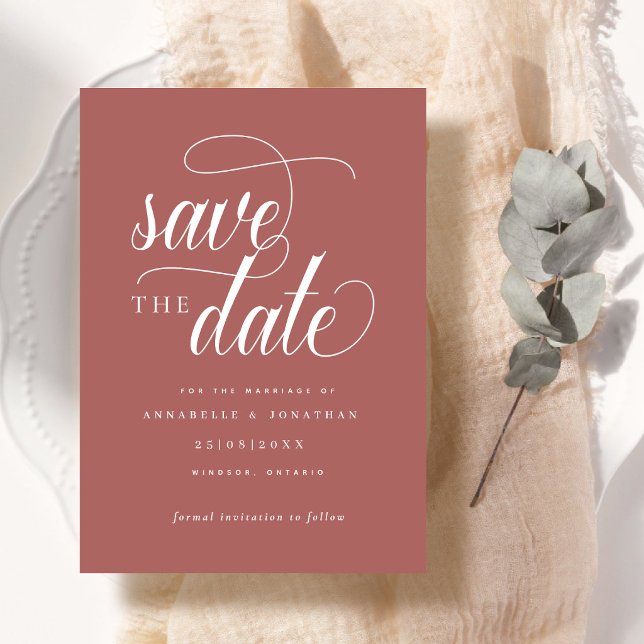 Casual Script Typography Save The Date (Creator Uploaded)