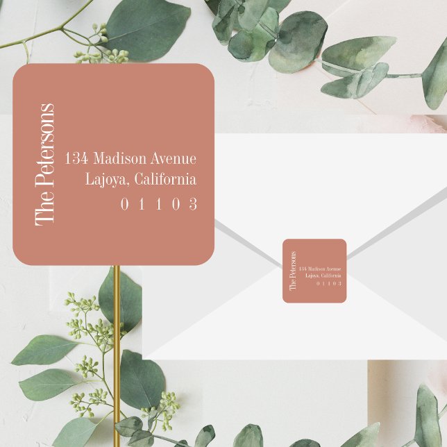 Casual Square Return Address Label (Creator Uploaded)