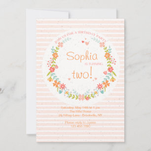 Casual Stripes Invitation