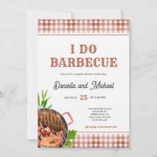 Casual Summer I DO Barbecue Wedding Shower Invitation