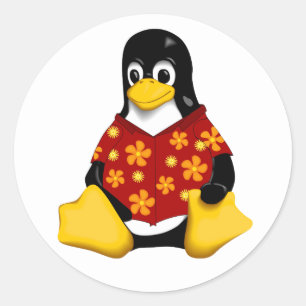 Casual Tux - Large Round Stickers