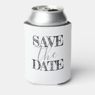 Casual Urban Scribble   Graffiti Save the Date Can Cooler