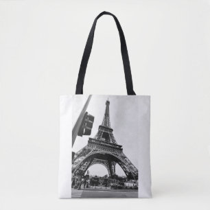 Casual view of Eiffel tower - simple and stylish Tote Bag