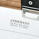 Casual Vintage Hand-Writing Return Address Self-inking Stamp<br><div class="desc">This vintage inspired return address stamp features fun hand-writing typography that is unique yet easy to read. Customize this design by adding your own name and address. It's a lovely and convenient way to dress up your envelopes. DESIGN TIP: If your name and address are somehow not fitting you may...</div>