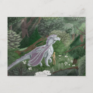 CasualStrollElf&Dragon Postcard