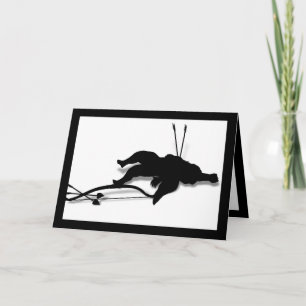 Casualty of Love (Cupid's Down - add text) Holiday Card