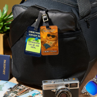 Cat 07 Kids Luggage Tag