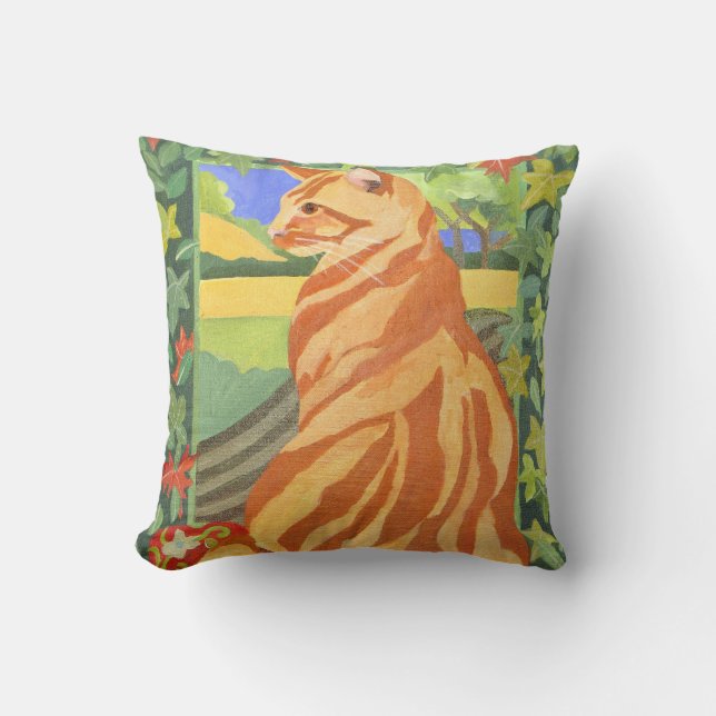 Cat 1 2014 throw pillow (Front)