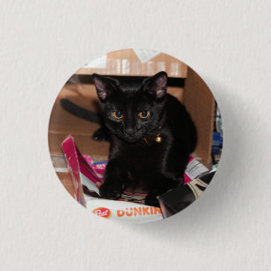Cat 1 inch round button