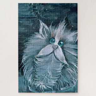 Cat 1 - Staring at you Jigsaw Puzzle