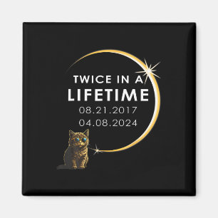Cat 2024 Total Solar Eclipse Twice In A Lifetime  Magnet