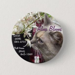 Cat 2 Inch Round Button