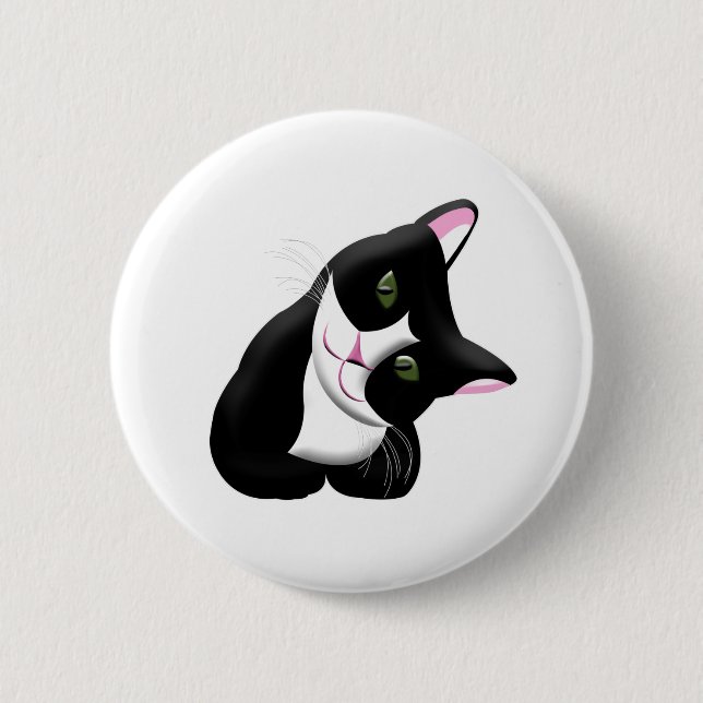 Cat 2 Inch Round Button (Front)