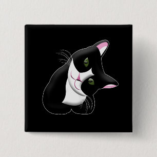 Cat 2 Inch Square Button