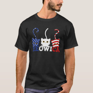 Cat 4th of July Meowica Merica Men USA American F T-Shirt
