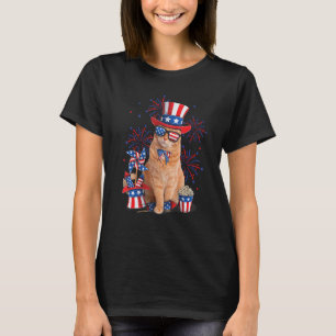 Cat 4th Of July Mericat Merica Men USA American F T-Shirt