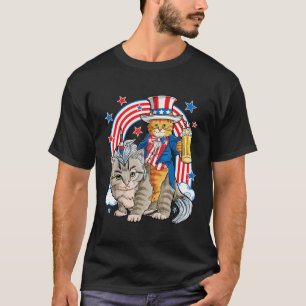 Cat 4th of July T shirt Caticorn Unicorn Meowica W