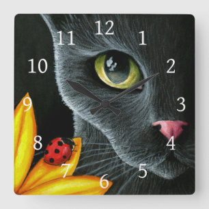 Cat 510 square wall clock
