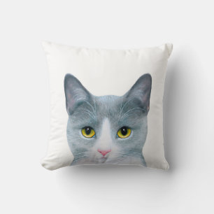 Cat 611 throw pillow