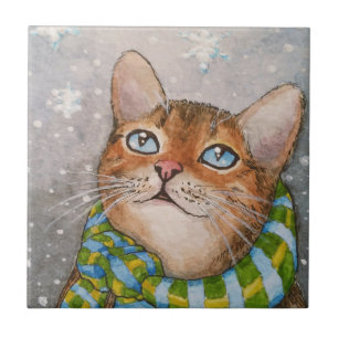 Cat 627 Winter Snow Tile