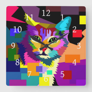cat 656 square wall clock