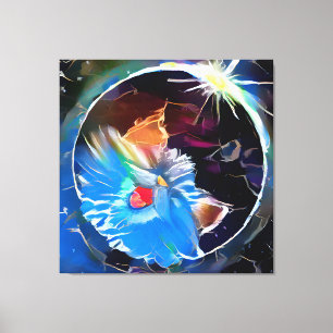 Cat 6 - Solar eclipse Canvas Print