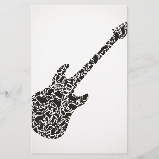Cat a guitar stationery (Front)