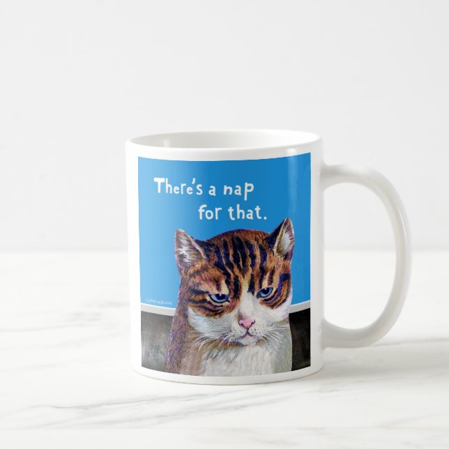 Cat "A Nap For That" Coffee Mug (Right)