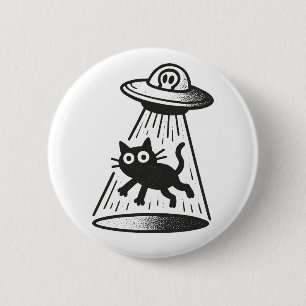 Cat Abduction 2 Inch Round Button