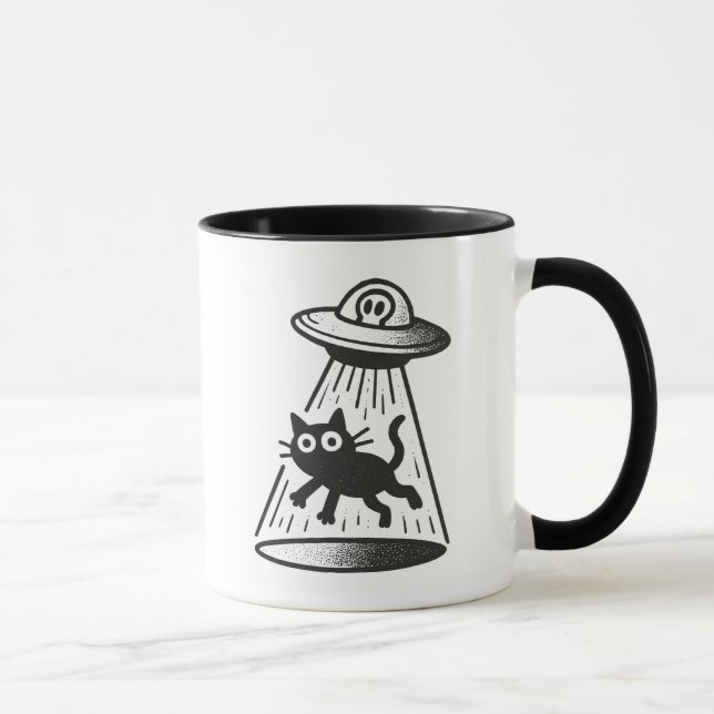Cat Abduction Mug (Right)
