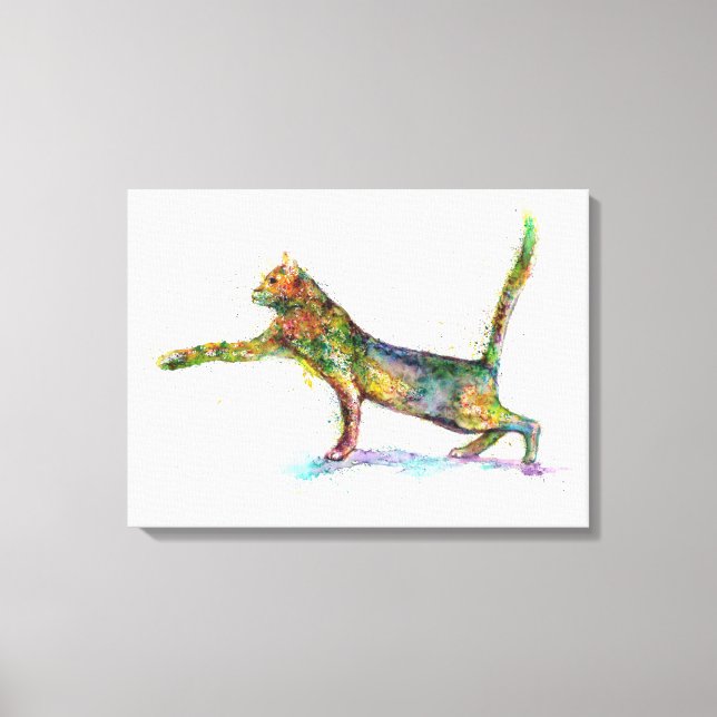 Cat Abstract Canvas Print (Front)