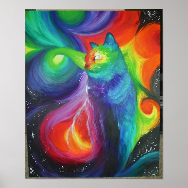 Cat Abstract Poster (Front)