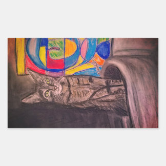 Cat Abstractions Sticker