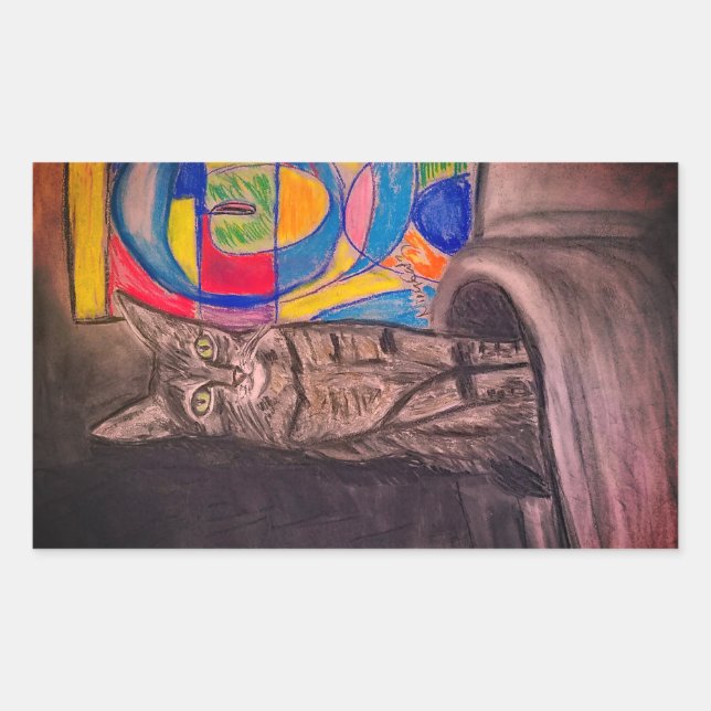 Cat Abstractions Sticker (Front)
