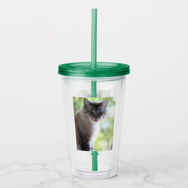 Cat Acrylic Tumbler (Front)