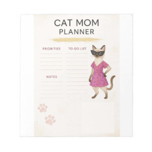 Cat activity notepad