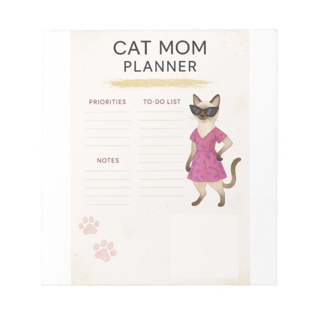 Cat activity  notepad (Front)