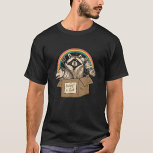 Cat Adopt A Cat Possum Raccoons T-Shirt