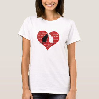 Cat adoption and rescue heart T-Shirt