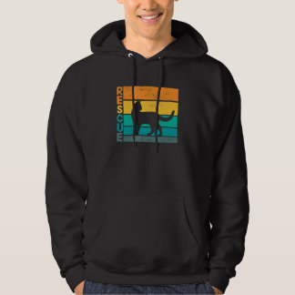 Cat Adoption I Cat I Retro Cat Rescue Hoodie