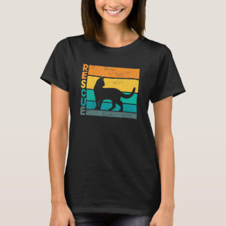Cat Adoption I Cat I Retro Cat Rescue T-Shirt