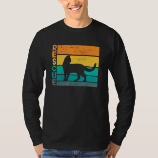 Cat Adoption I Cat I Retro Cat Rescue T-Shirt