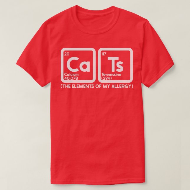 Cat Allergy T-Shirt (Design Front)