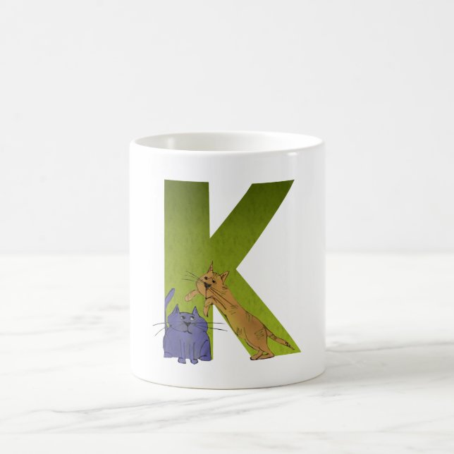 Cat Alphabet K Mug (Center)