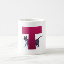 Cat Alphabet L Mug